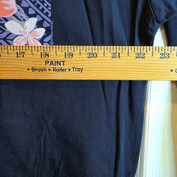 Crazy Shirt Hawaii Floral Pullover Lightweight Top XL Unisex M Navy Blackberry - Picture 12 of 13